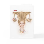 Zodiac Girl Greeting Card: Libra cards