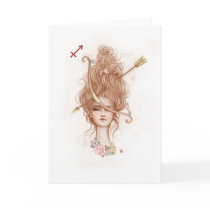 Zodiac Girl Greeting Card: Sagittarius