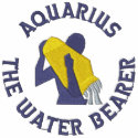 Zodiac in Aquarius embroidered shirts