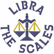 Zodiac in Libra embroidered shirts by Embroidery4U Zodiac in Libra embroidered shirts