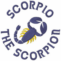 Zodiac in Scorpio embroidered shirts