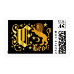 Zodiac-Leo-Font-Design-2-E Postage