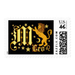 Zodiac-Leo-Font-Design-2-M Postage Stamps