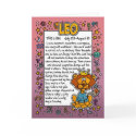 Zodiac - Leo Fun Facts cards by cfkaatje Zodiac - Leo Fun Facts cards