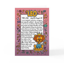 Zodiac - Leo Fun Facts cards