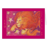 Zodiac Leo 'Happy Birthday' greetings card
