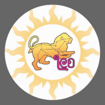 Zodiac Leo Sun stickers