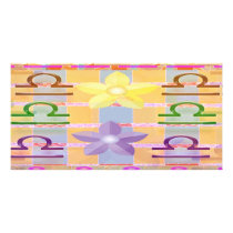 Zodiac LIBRA:  GOODLUCK Designs Personalized Photo Card