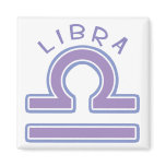 Zodiac Libra Square Magnet magnets