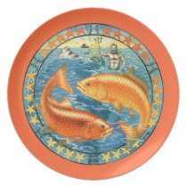 Zodiac Pisces - Customize it! Dinner Plate