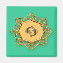 Zodiac Pisces - Customize it! Refrigerator Magnet