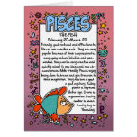 Zodiac - Pisces Fun Facts Greeting Cards