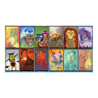 ZODIAC PRINT by ZekeySpaceyLizard