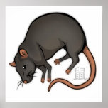Zodiac Rat Poster