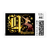 Zodiac-Sagittarius-Font-Design-2-Q Postage