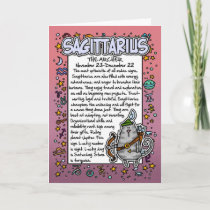Zodiac - Sagittarius Fun Facts Cards