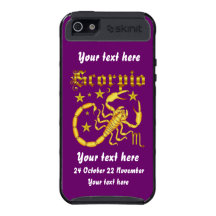 Zodiac Scorpio-Design-1 View Below Hints iPhone 5 Case