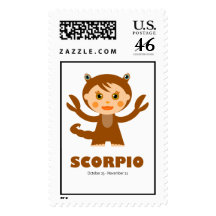 Zodiac Scorpio for Kids Stamp