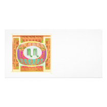 Zodiac SCORPIO:  GOODLUCK Designs Photo Greeting Card
