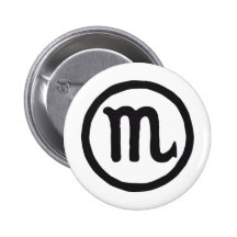 zodiac scorpion pinback buttons
