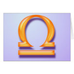 Zodiac sign Libra Card