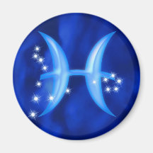 Zodiac sign Pisces Refrigerator Magnet