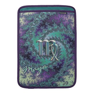 Zodiac Sign VIrgo Fractal Astrology Cases Sleeve For MacBook Air