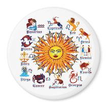 Zodiac-Signs-All-V-1 Refrigerator Magnets