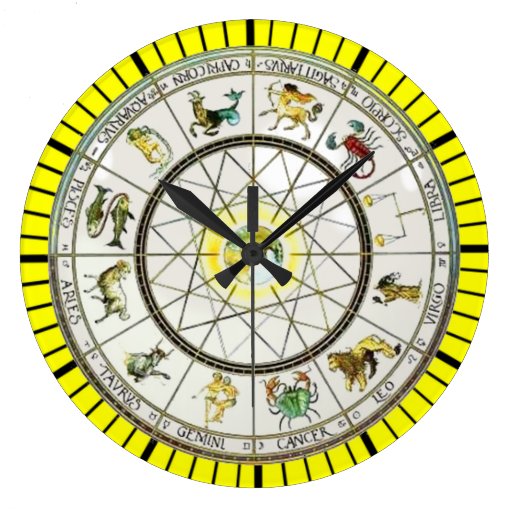 Zodiac wall clock Zazzle