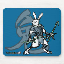 Zodiac Warriors: Year of the Rabbit mousepads