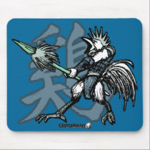 Zodiac Warriors: Year of the Rooster mousepads