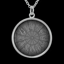 Zodiac Wheel Embossed Locket necklaces