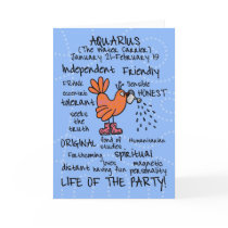 zodiac word cards - aquarius
