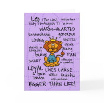 zodiac word cards - leo