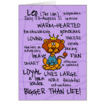 zodiac word cards - leo