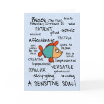 zodiac word cards - pisces