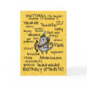 zodiac word cards - sagittarius