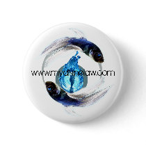 Zodiacal Pisces Button