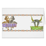 Zodiaco del tauro de los géminis tarjetas