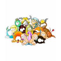 ZodiaK babes t-shirts by Elfain ZodiaK babes t-shirts