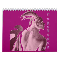ZODIAZ ART CALENDAR BY LIZ LOZ