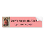 Zoe 1 little alien bumper stickers