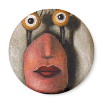 Zoe 1 little alien fridge magnets
