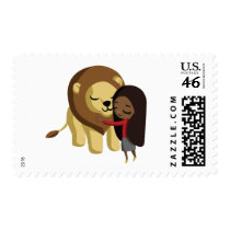 Zoe and Peanut the Lion Stamps