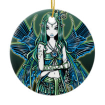 zoe, celestial, moon, stars, fairy, faery, fae, faerie, fairies, pixie, fantasy, myka, jelina, art, boots, tattoos, faeries, Ornament with custom graphic design