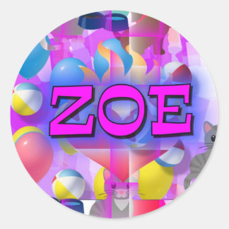 Zoe Stickers | Zazzle