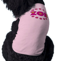 Zoe Flores Pink pet clothing