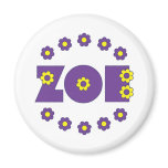 Zoe Flores Purple magnets