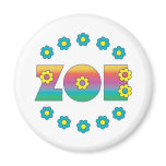 Zoe Flores Rainbow magnets