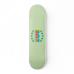 Zoe Flores Rainbow Custom Skate Board